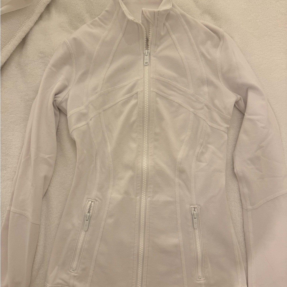 Lululemon Athletica Cream Zip-Up Ski Jacket